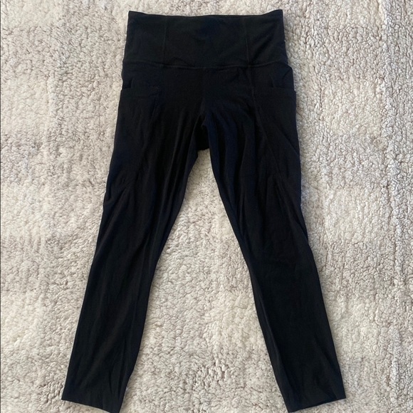 Athleta Black High-Waisted Leggings - Picture 1 of 7